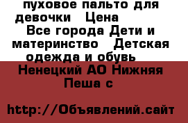 пуховое пальто для девочки › Цена ­ 1 500 - Все города Дети и материнство » Детская одежда и обувь   . Ненецкий АО,Нижняя Пеша с.